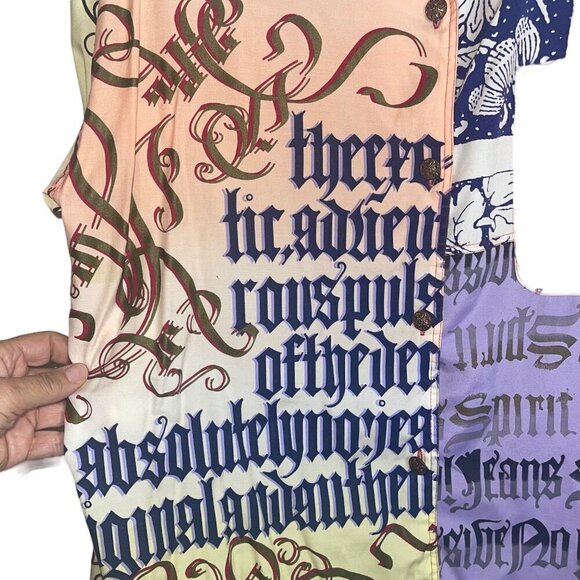 Absolutely No Jeans Vintage Womens Shirt Size Large Multicolor Long Sleeve - Picture 7 of 8